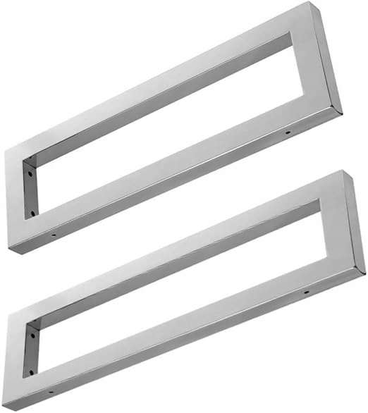 2 x nástěnný držák, obdélník, stabilní držák pod umyvadlo 475 mm