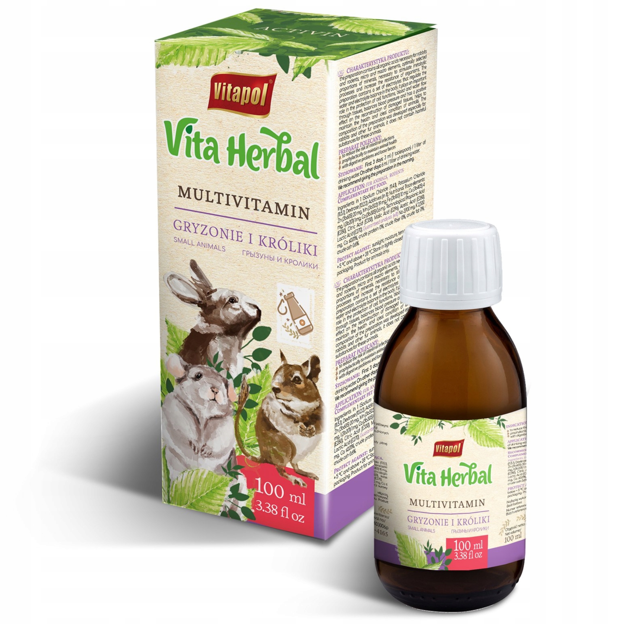 Witaminy dla królika Multivitamin Vitapol 100 ml