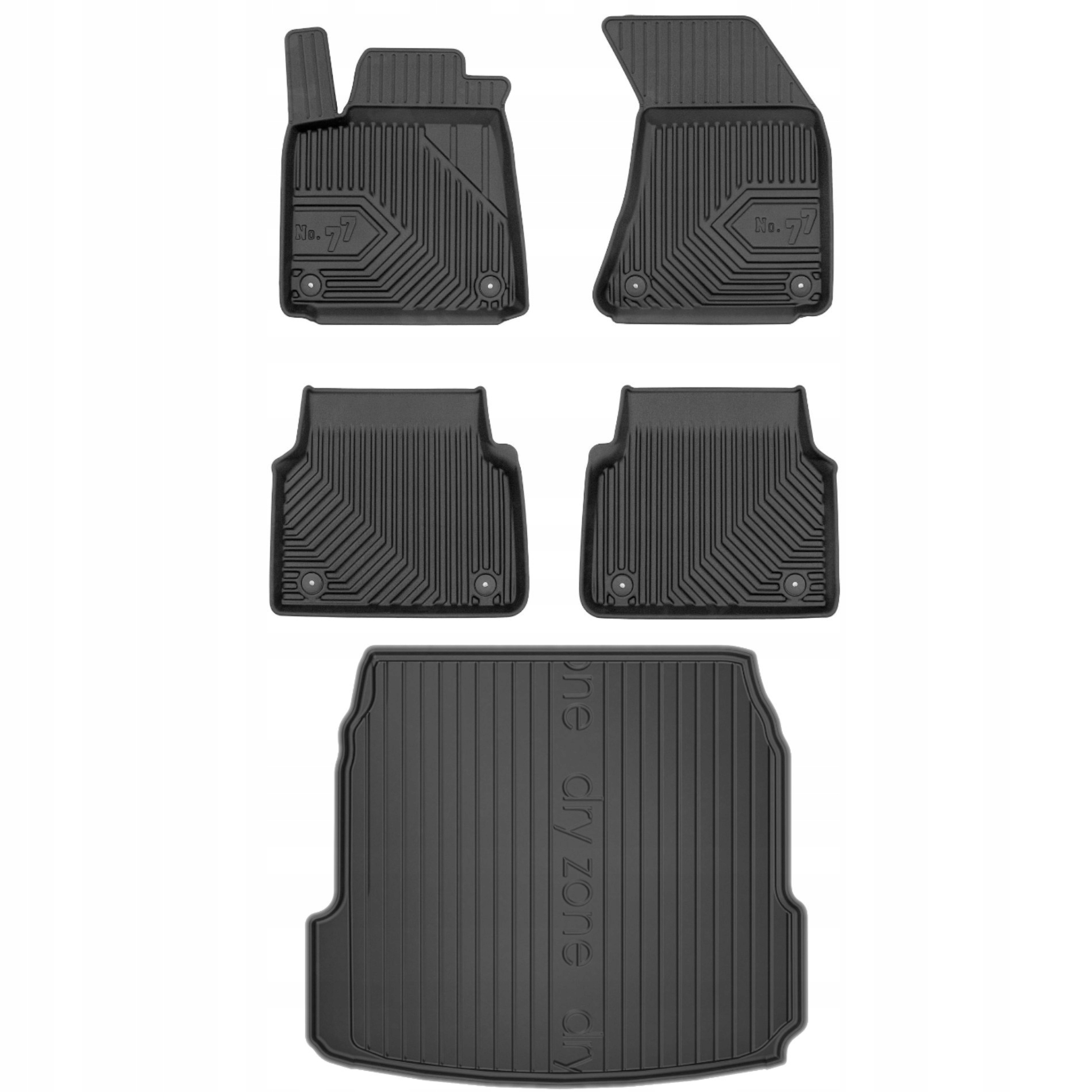 Gumové rohože rohož Audi A8 D4 10- s kolesom sedan