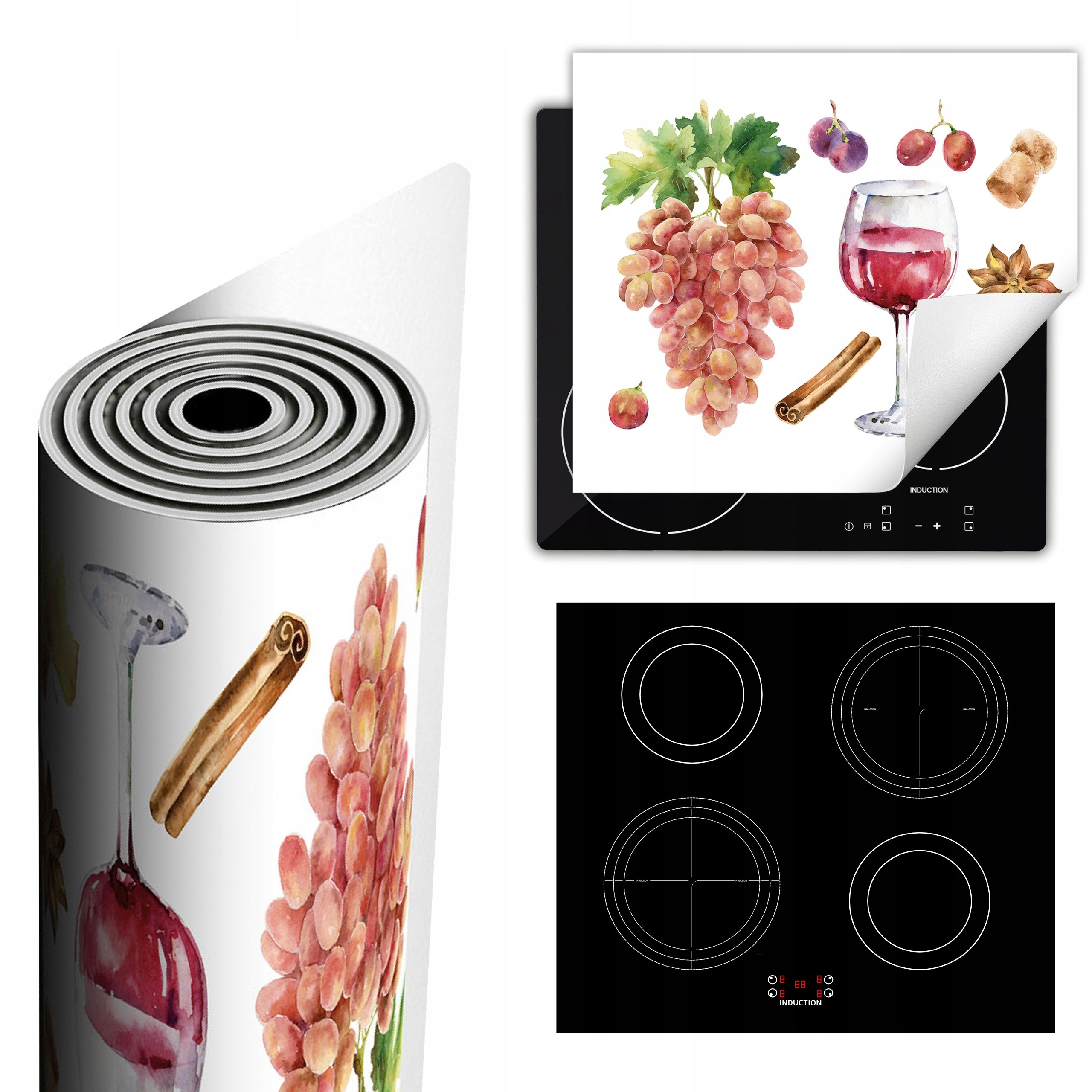 Ochranná Podložka Na Sporák Představuje Více Místa 60x52 víno kuchyně