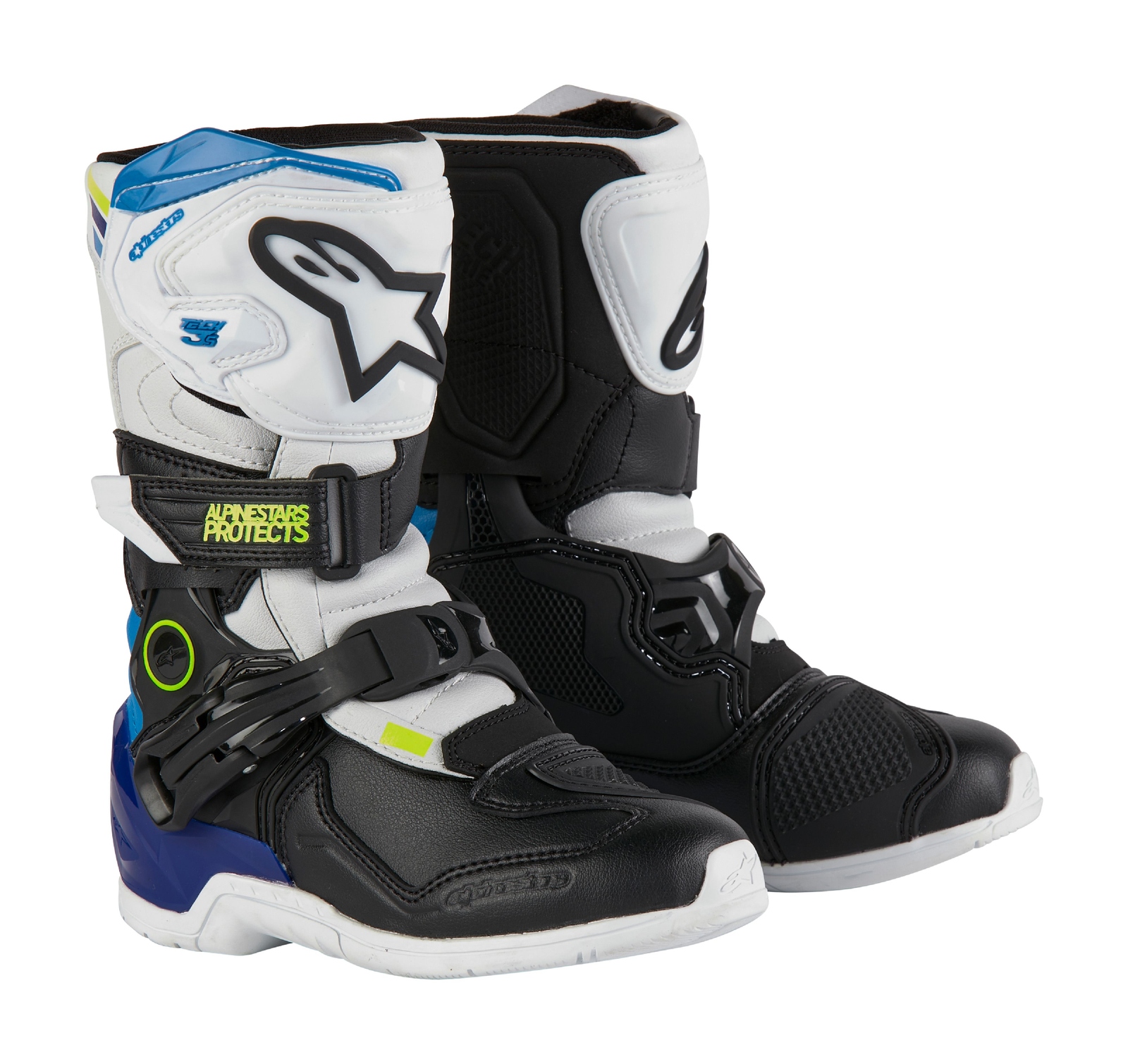 Detské topánky Alpinestars Tech 3s Kid white/black/blue 10 28