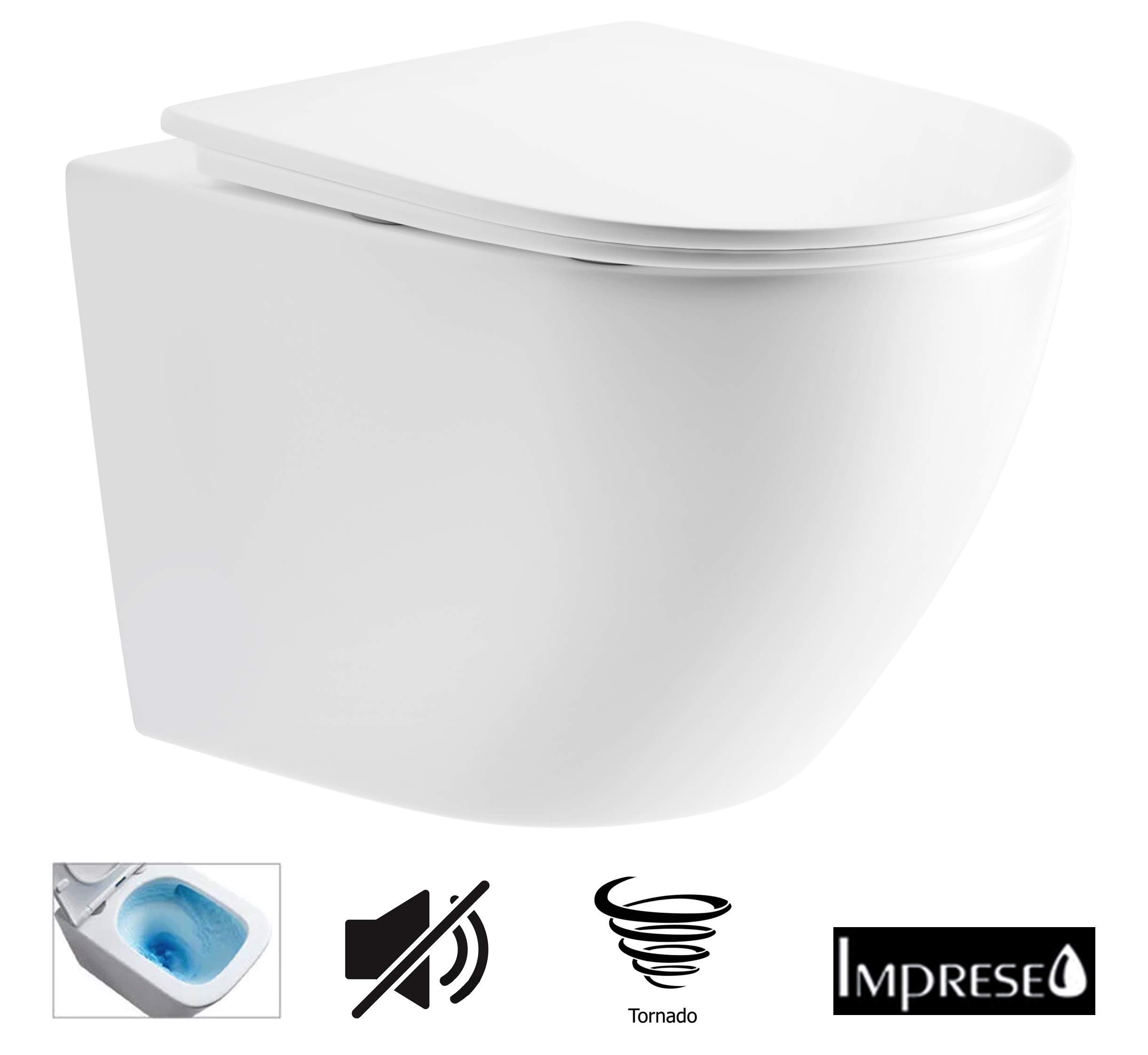 7w1 Zestaw podtynkowy WC Grohe + Miska WC Imprese LESNA + bateria bidetowa Marka Grohe