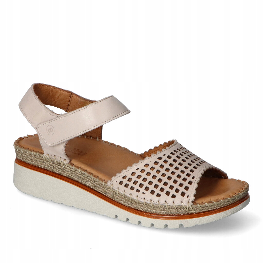 Sandály Manitu 910212-08 Béžová 38