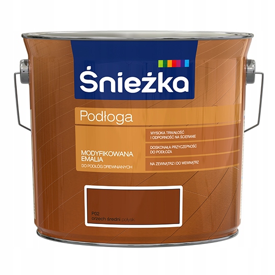 Farba olejno-ftalowa do drewna Śnieżka 2,5 l Orzech Średni Połysk