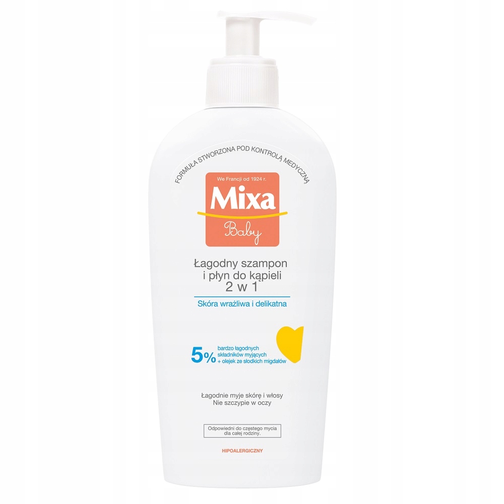 

Mixa Baby łagodny szampon płyn 2w1 250ml