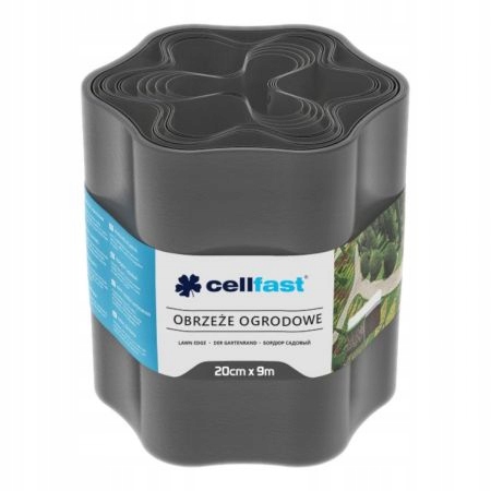 

Cellfast Obrzeże ogrodowe grafitowe 20 cm x 9 m