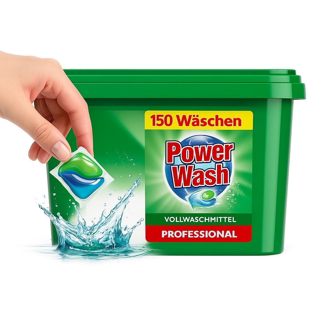 Levně Kapsle Na Praní Power Wash Universal 150 kusů Bílé barvy Smíšené
