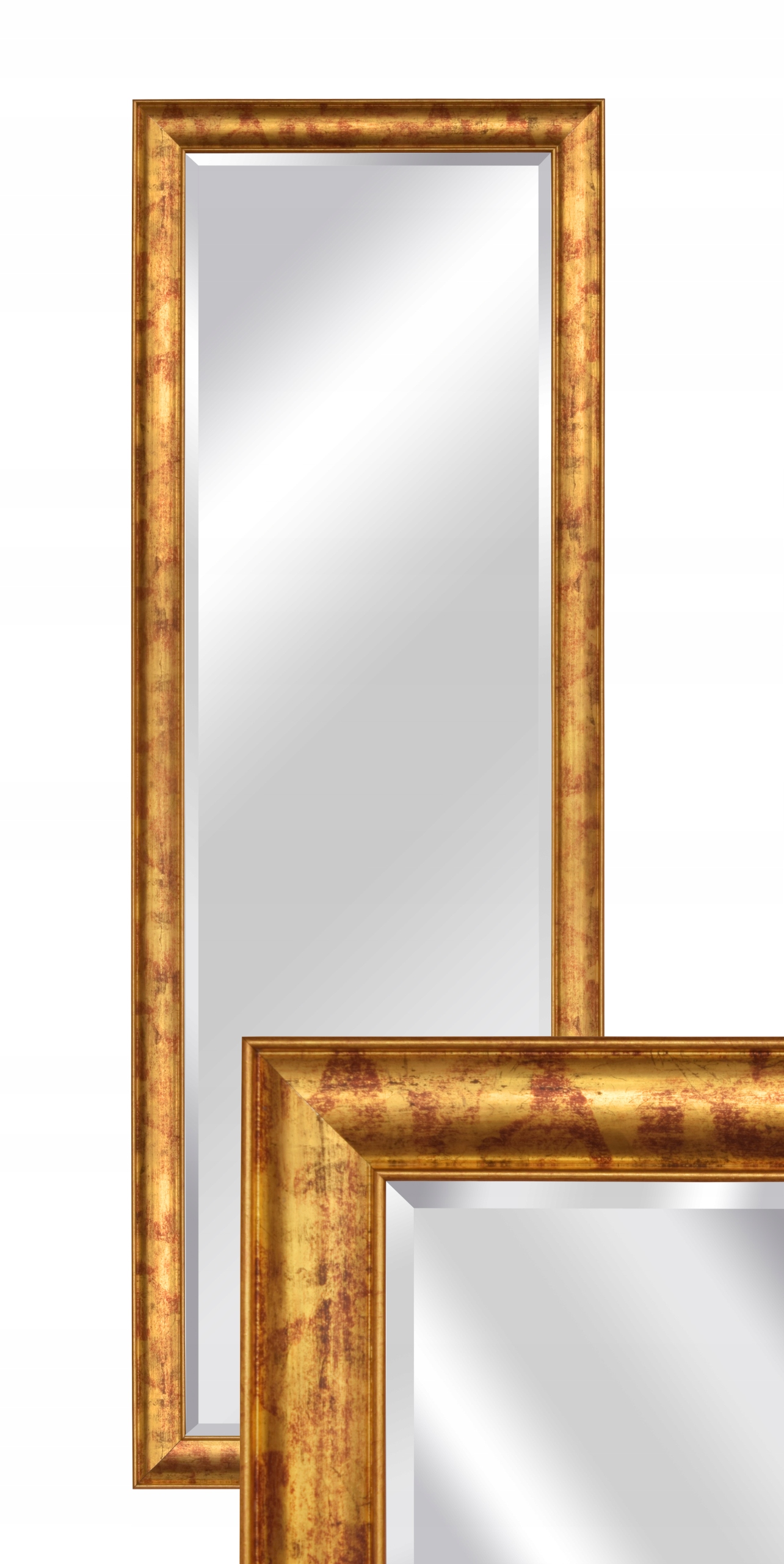 

Lustro glamour złote-czerwone 136x46 cm do salonu
