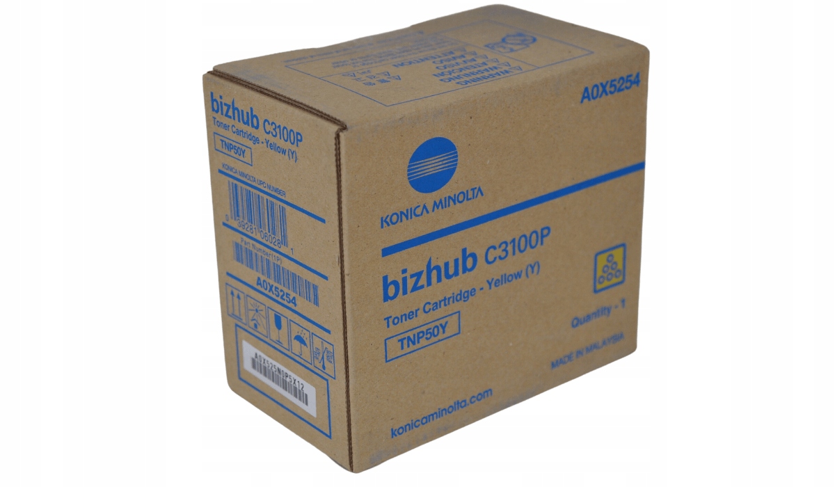 Toner Konica Minolta TNP-50 A0X5254 Y Originál C3100P Yellow