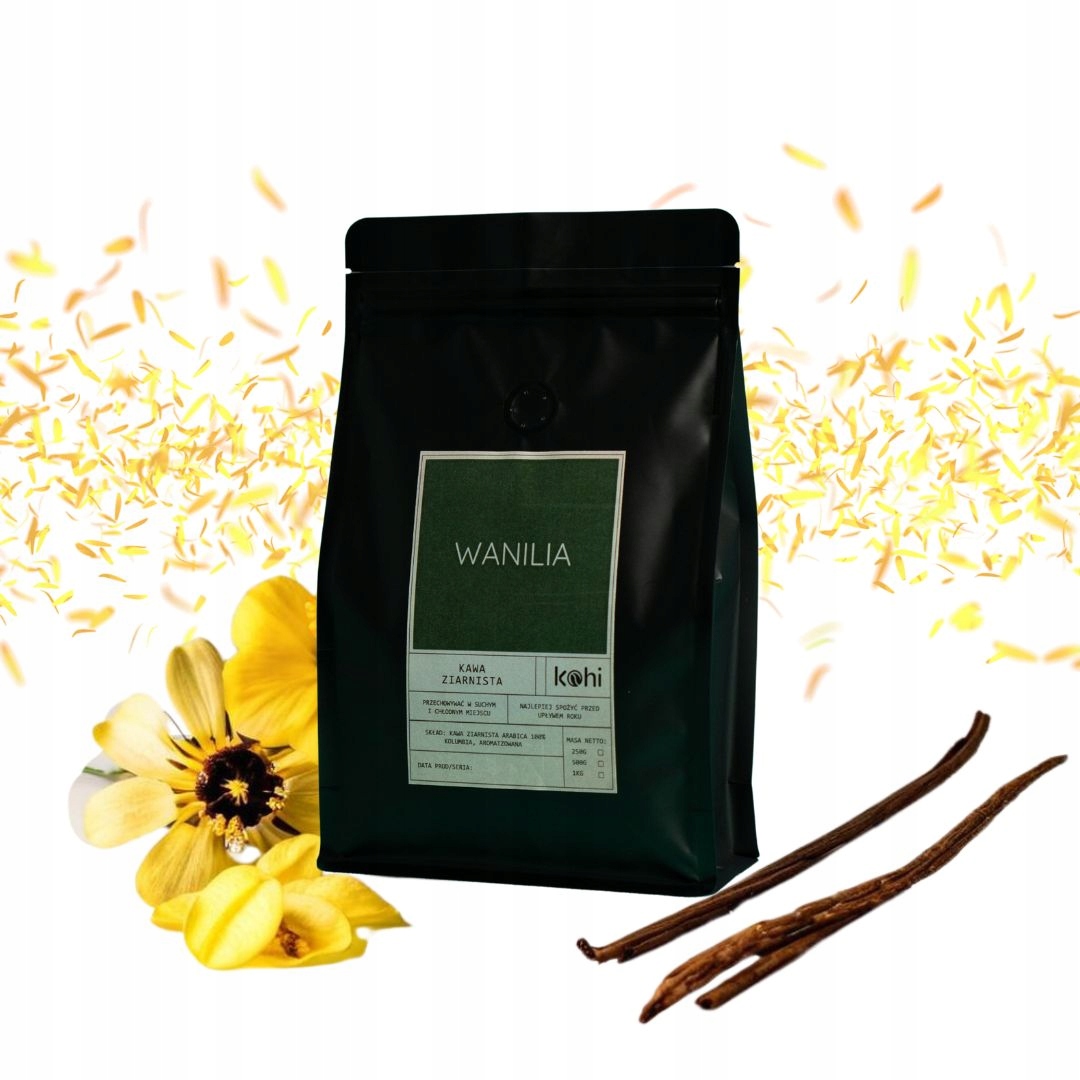 Levně Ochucená mletá Káva Vanilka 1kg Kohi Vanilla
