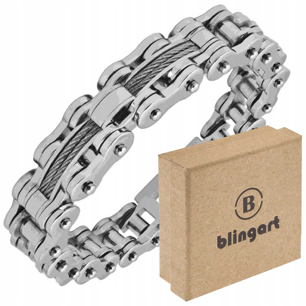 

Męska bransoletka łańcuch motocyklowy Moto Chain