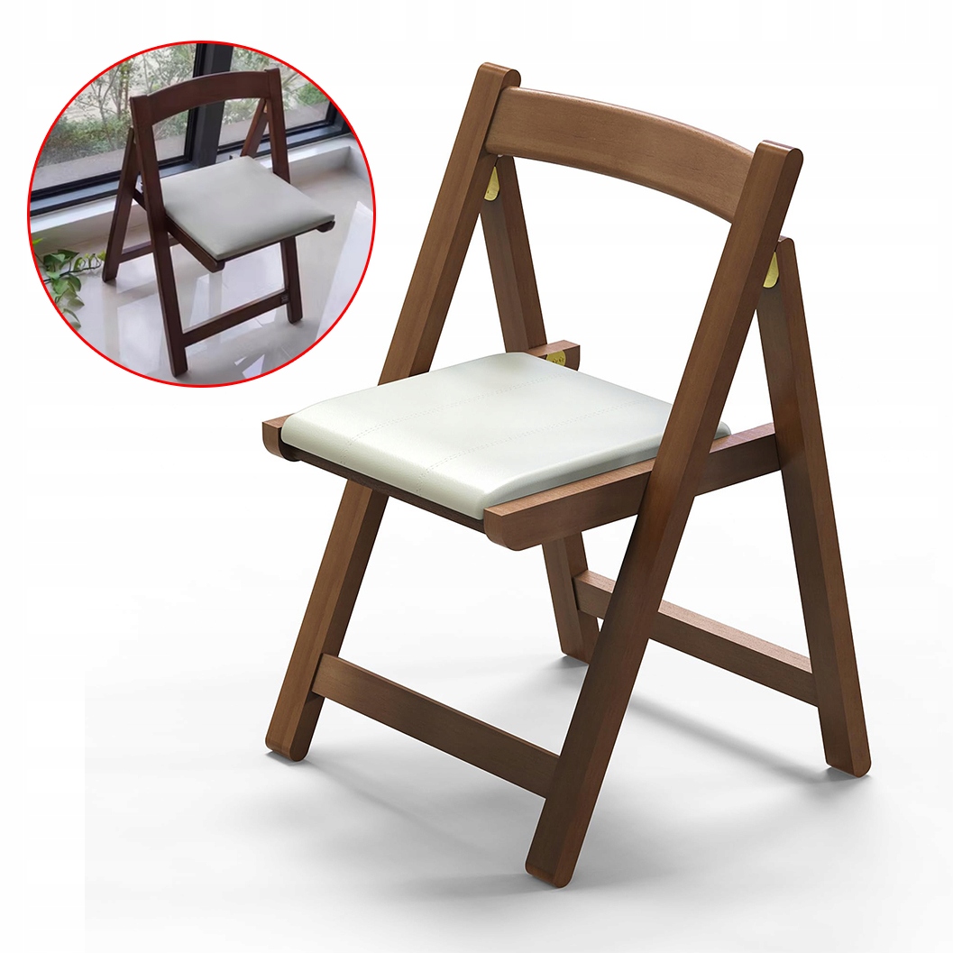 Elegantní Skládací Křeslo – Dřevěná Konstrukce, Ergonomické Opěradlo