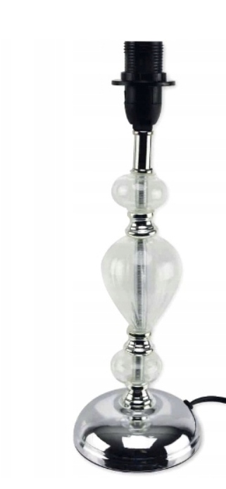 PODSTAWA LAMPY OZDOBNA 30 cm GLAMOUR SZKŁO