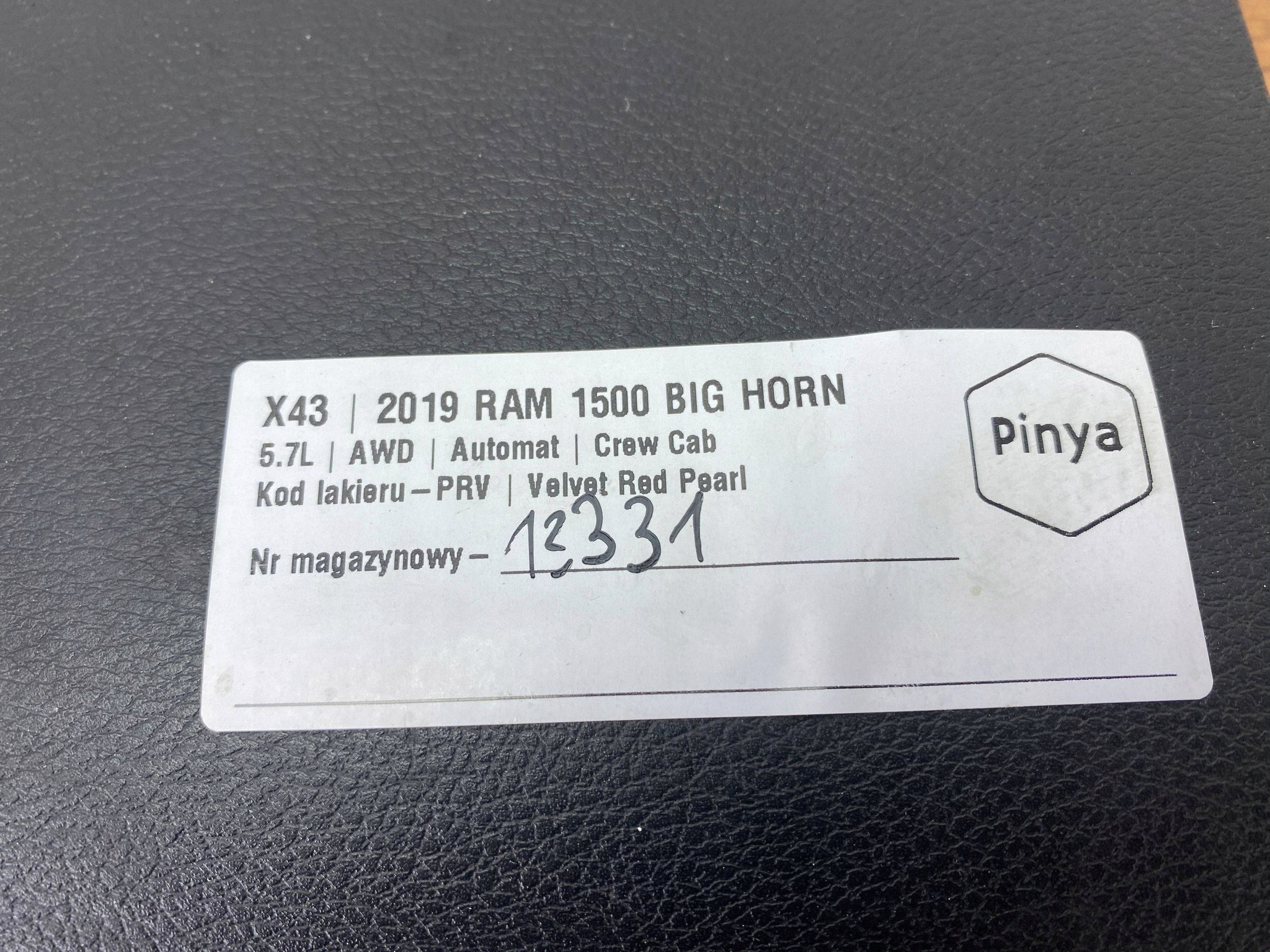 cover below steering wheel, Dodge Ram 1500 DT 2019+