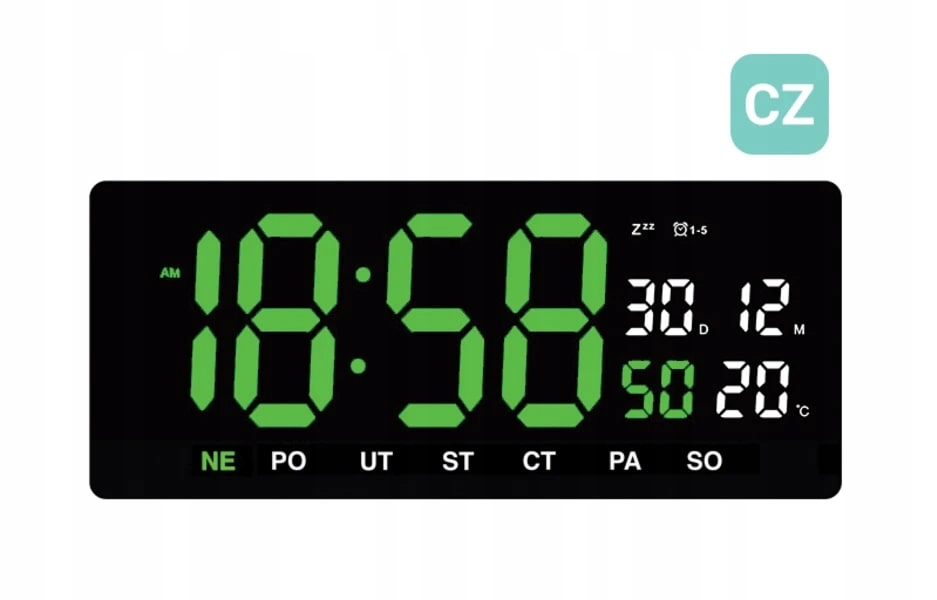 Digitálne hodiny Jvd DH3604.4, 36cm