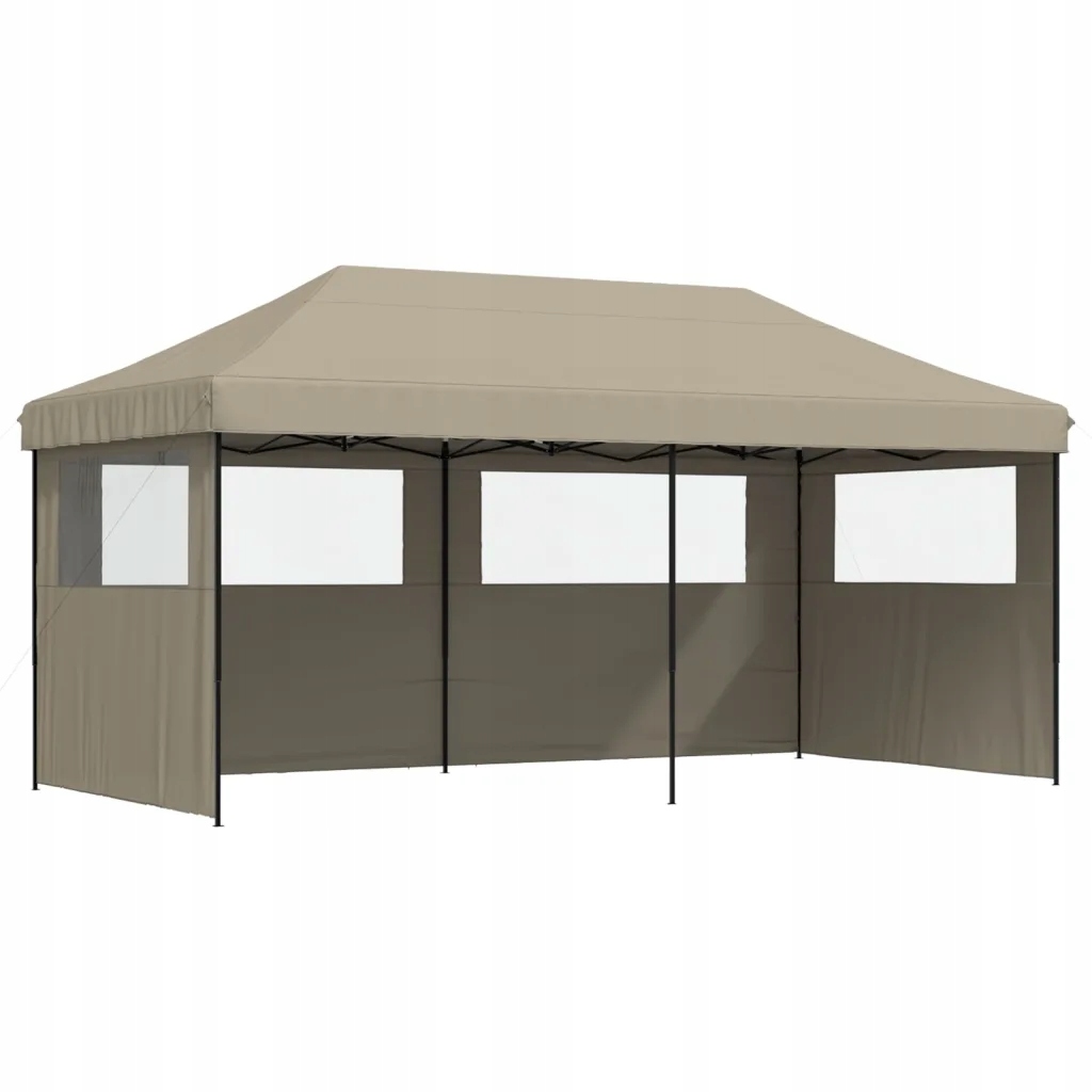Stan s bočními stěnami 580x292x315 cm Taupe/Černý