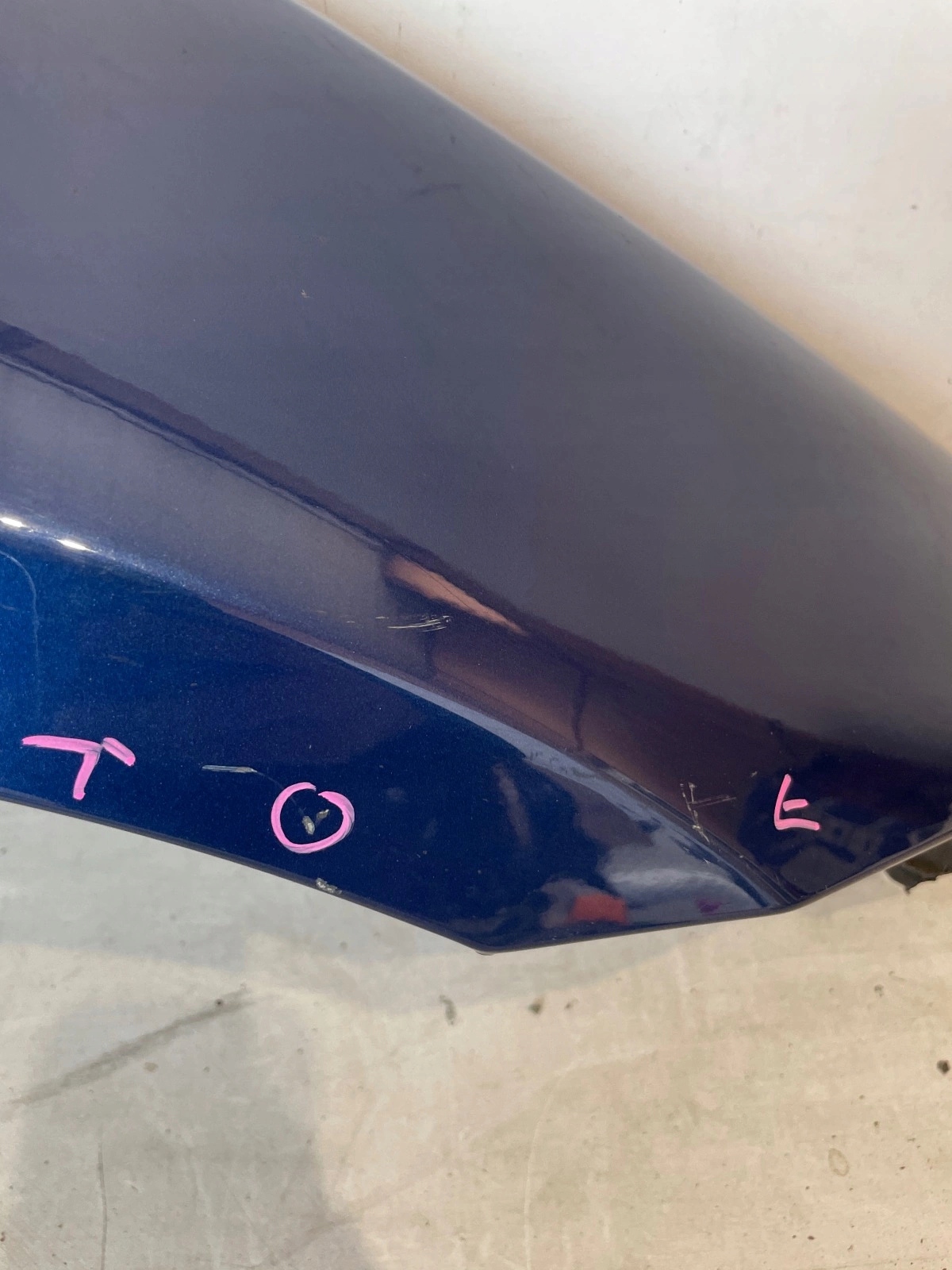 fender front front right BMW 3 E90 E91 LCI Lift Lemans Blau