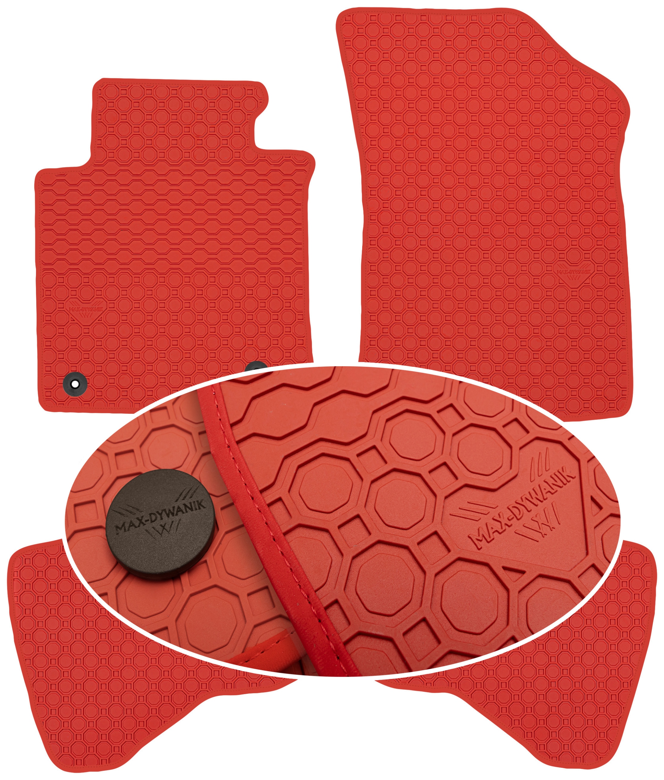 Citroen C1 I 2009-2014 Koberce Červené