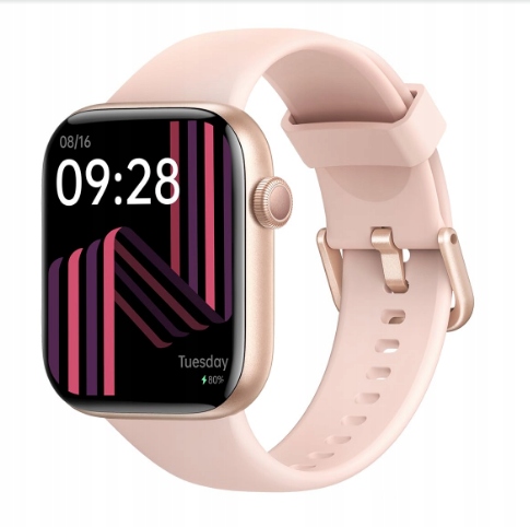 Chytré Hodinky P5 Růžové Chytré Fitness Hodinky