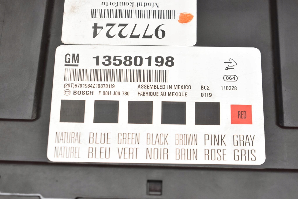 Unité commande confort 13580198 CHEVROLET EQUINOX 2 II 10-15