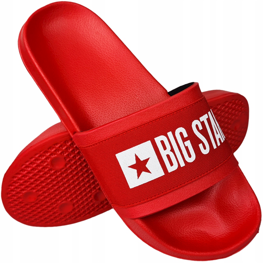 

Lekkie klapki Big Star damskie czerwone HH274a014