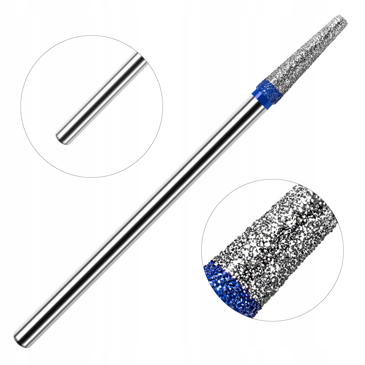 Frez diamentowy do skórek stożek ścięty żele