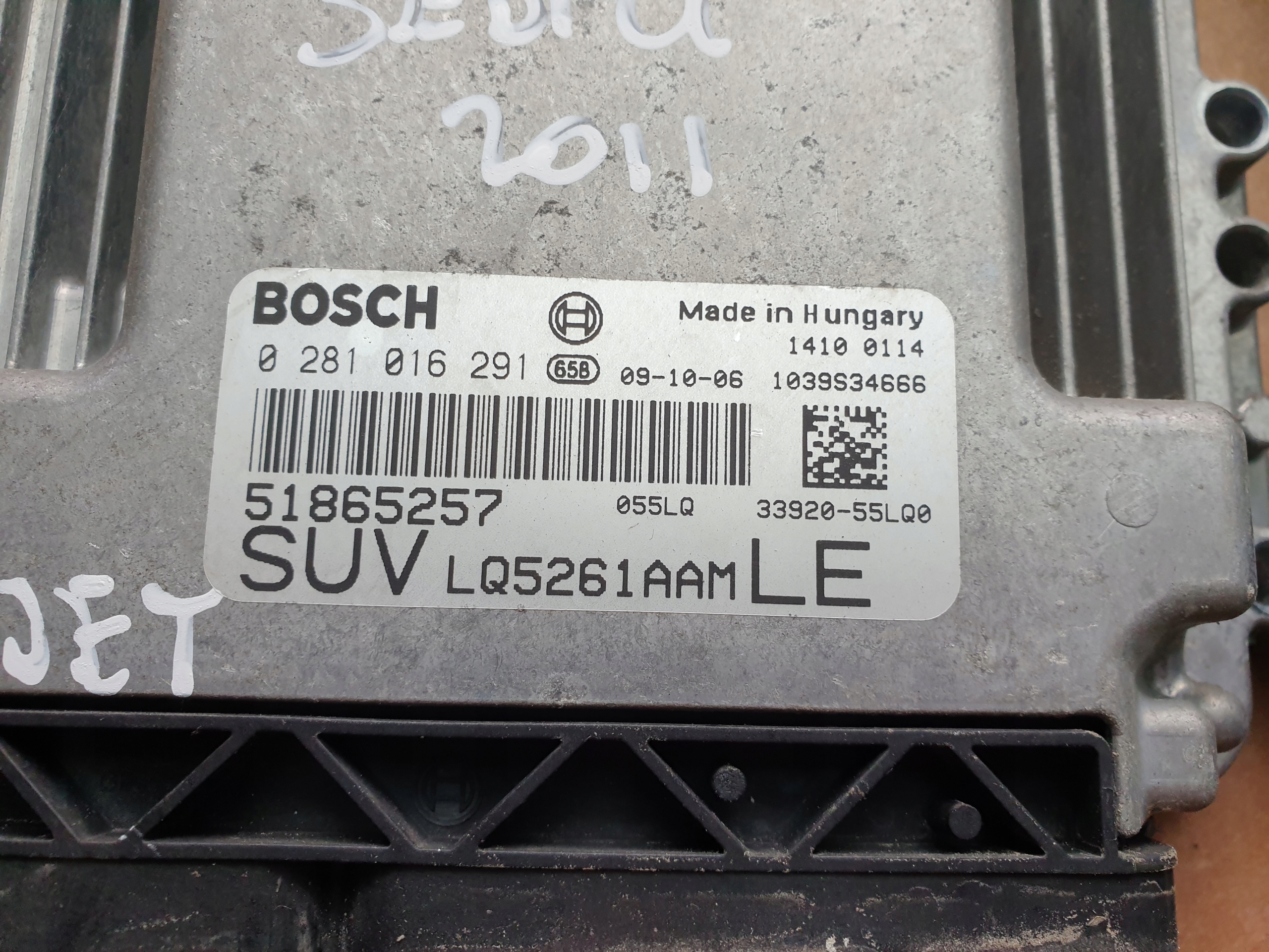 running board computer 2.0 DDIS multi jet SUZUKI SX4 0281016291 51862557 09