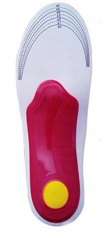 Wkładki ortopedyczne na płaskostopie, bolące stopy,rozmiar 40-46