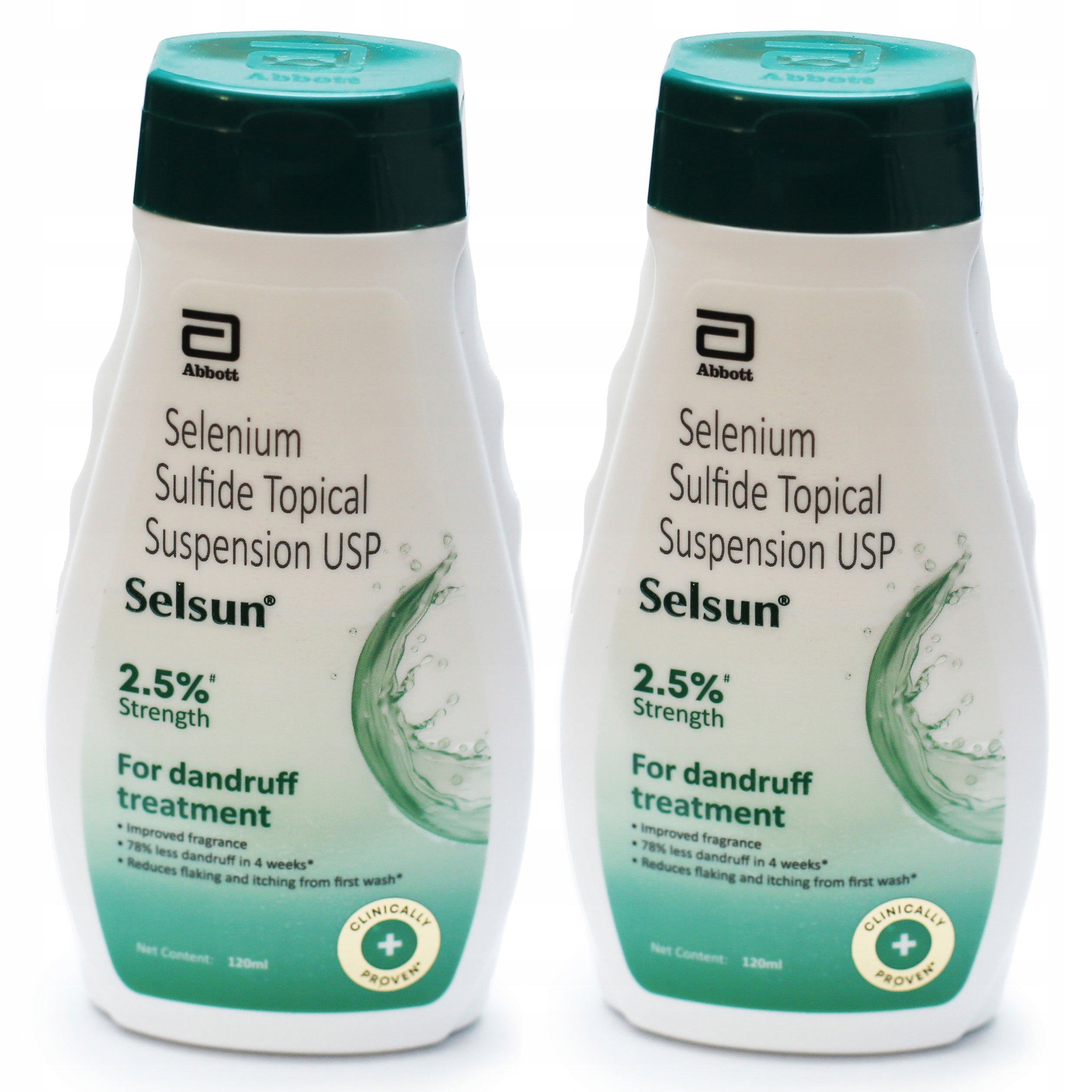 2x Selsun Selenium 2,5% Abbott Szampon Przeciwłupieżowy Łuszczyca Łzs 120ml