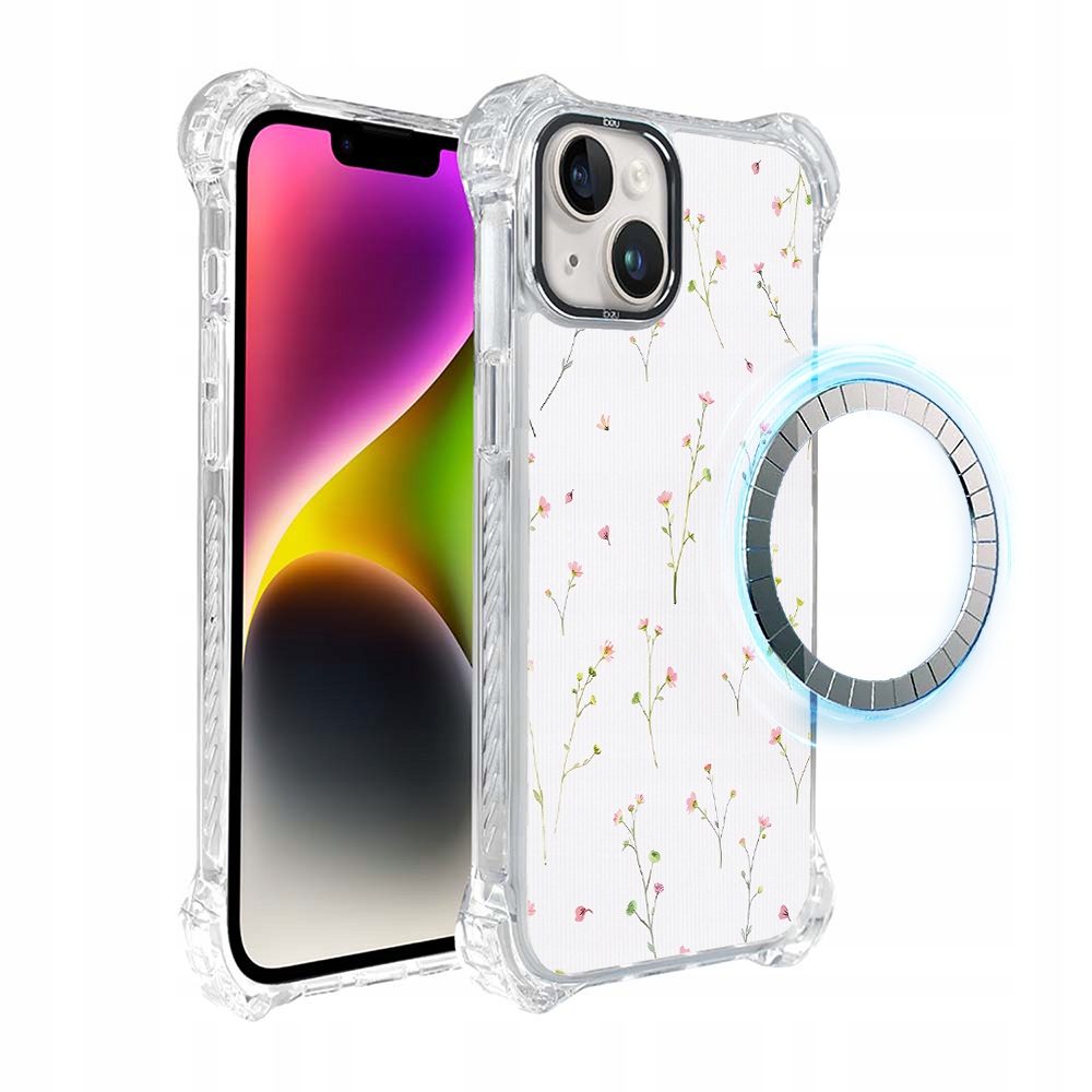 Pouzdro pro iPhone 14 Plus Ibizu DropGuard Ultra s MagSafe, polní fantazie