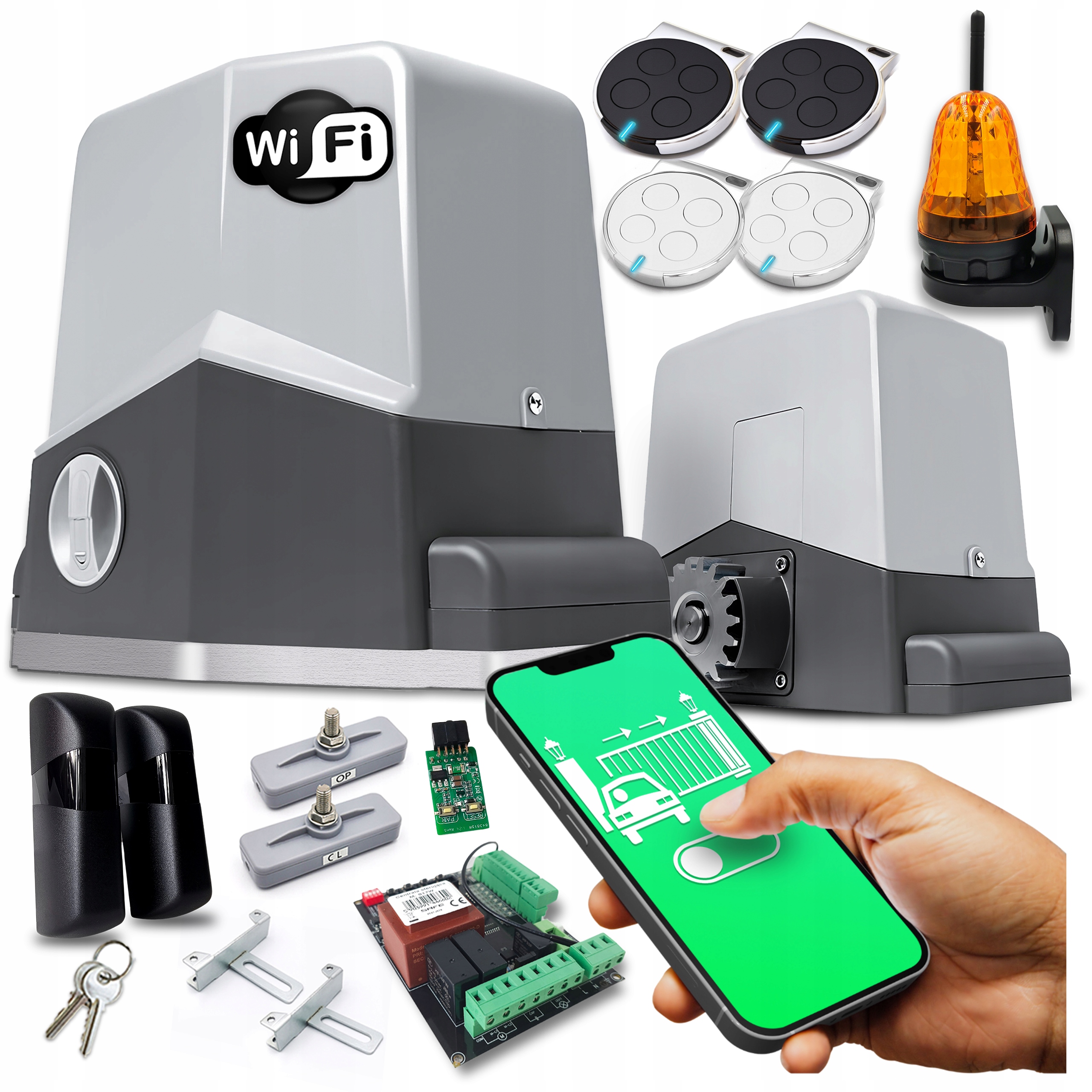 Set Pohon Pro Posuvnou Bránu lampa pohonu ovladače 600 kg Wifi automat