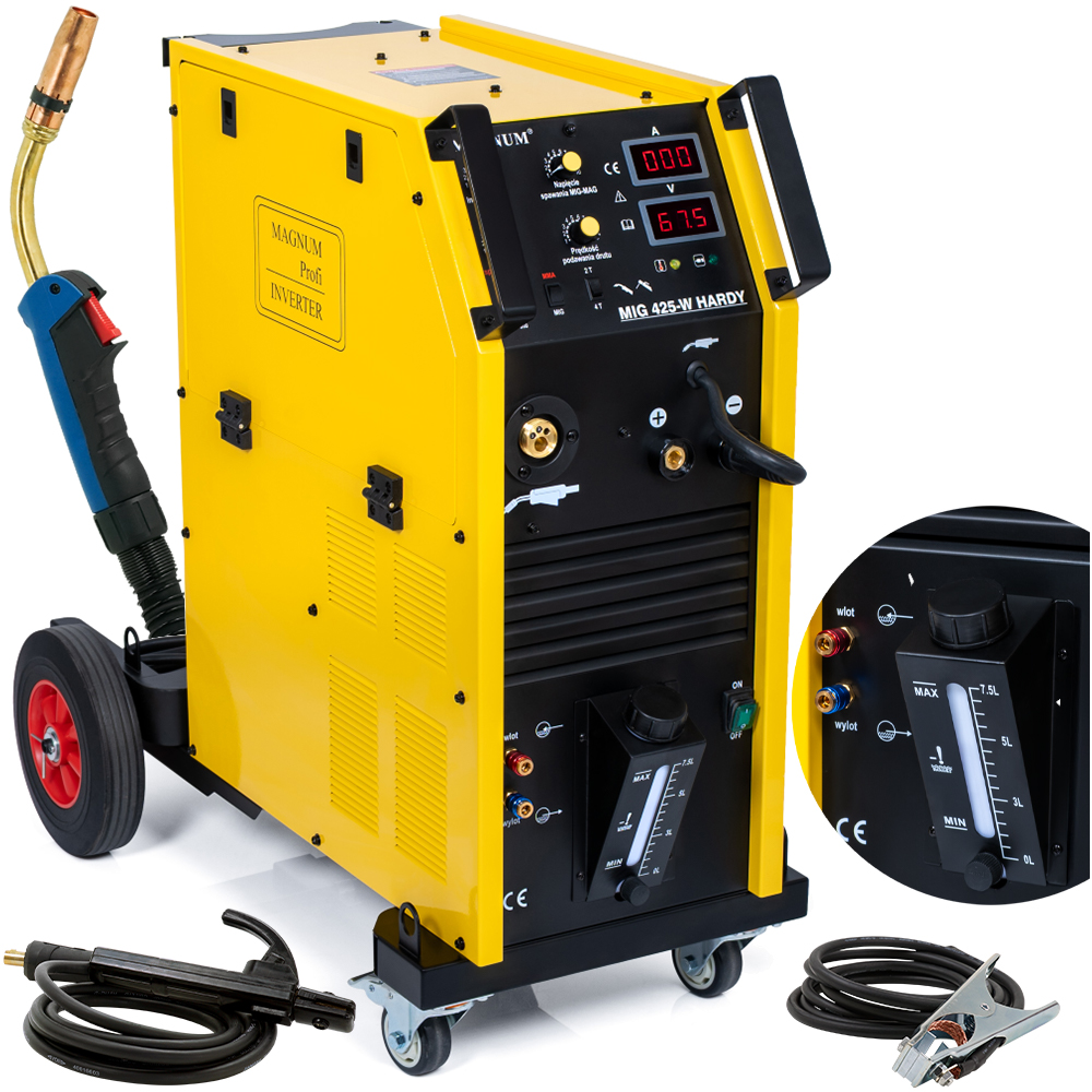 Magnum Mig 425W Hardy Migomat Spawarka Mag Mma 400A 400V 2T 4T Uchwyt MB501