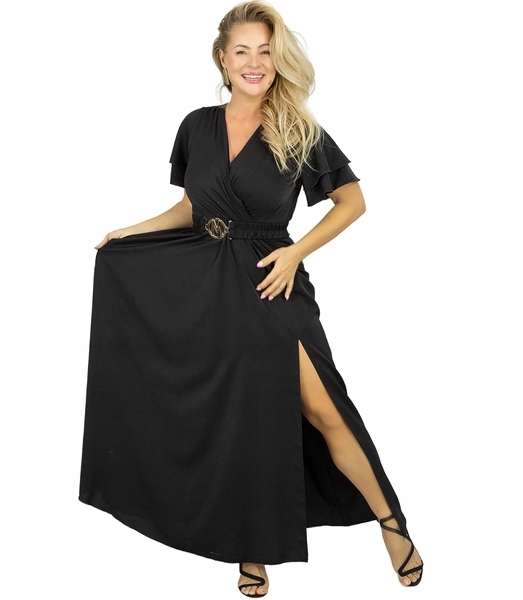 Šaty dlouhé maxi Elegantní a Elegantní s páskem XXL