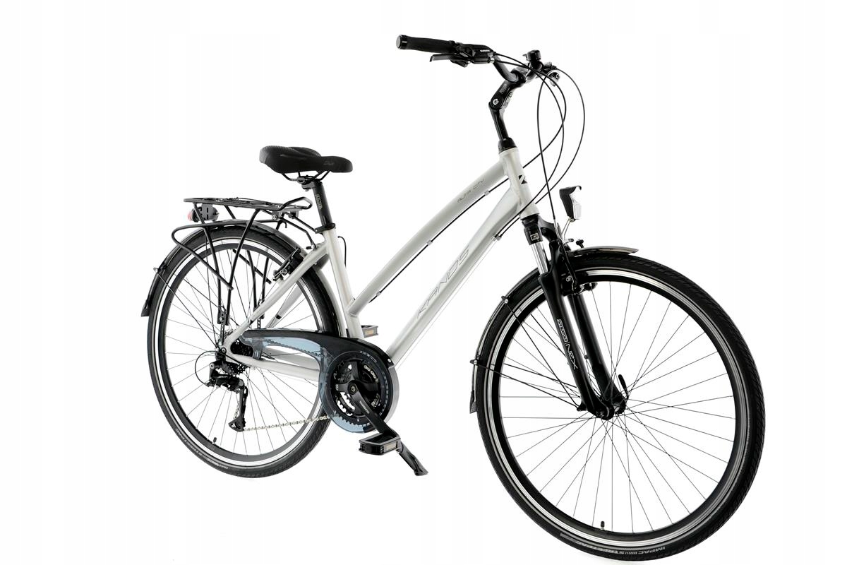Rower trekking 28 Kands Alfa City srebrno-nieb D19