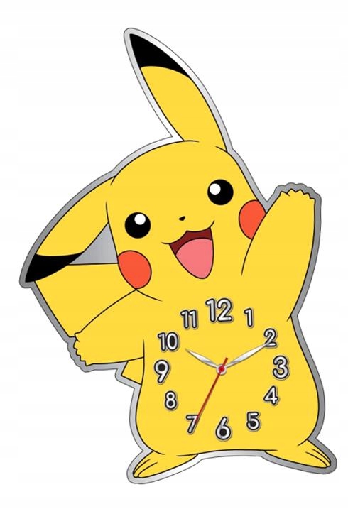 Nástěnné Hodiny 3D Pikachu Pokémon Kovové POK3170