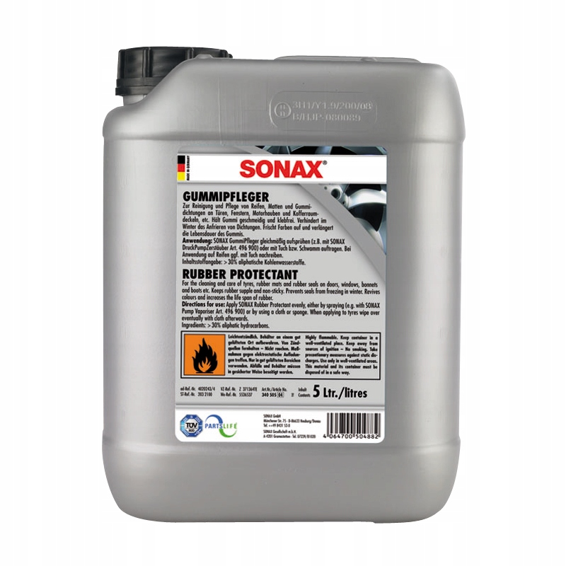 SONAX For Maintenance of Rubber Elements 5 L (340 5
