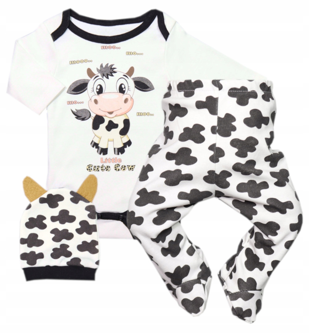 

Wyprawka komplet body półśpiochy czapka 68 Krówka