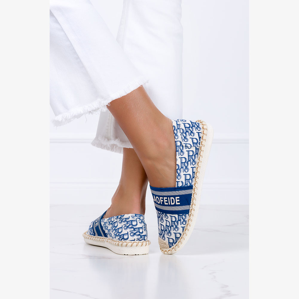 ESPADRYLE SLIP ON DAMSKIE Z NAPISAMI PLECIONE r 37 Oryginalne opakowanie producenta pudełko