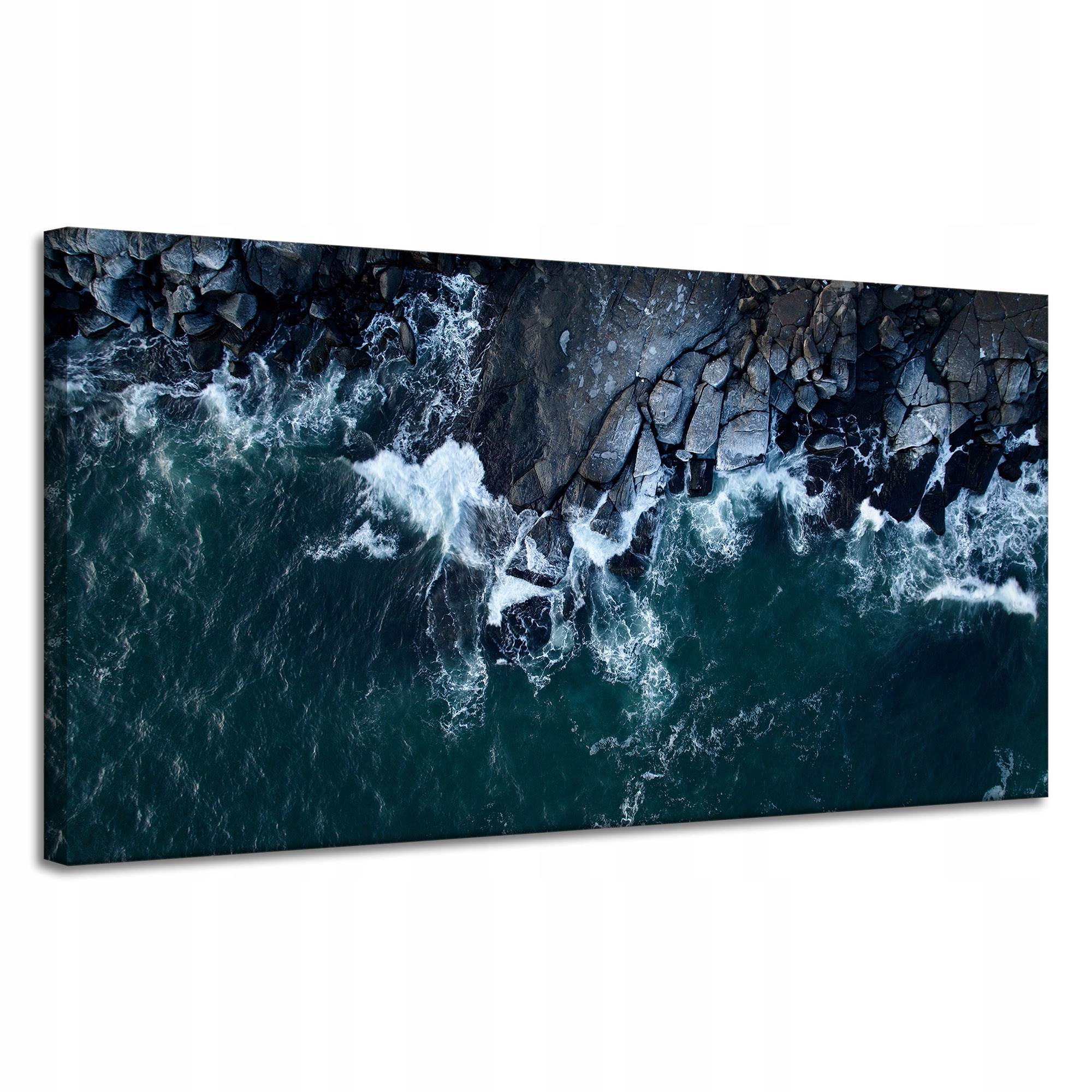 Obraz na plátně Příroda Vlny Moře Skalnatá pláž Modrá voda 120x60