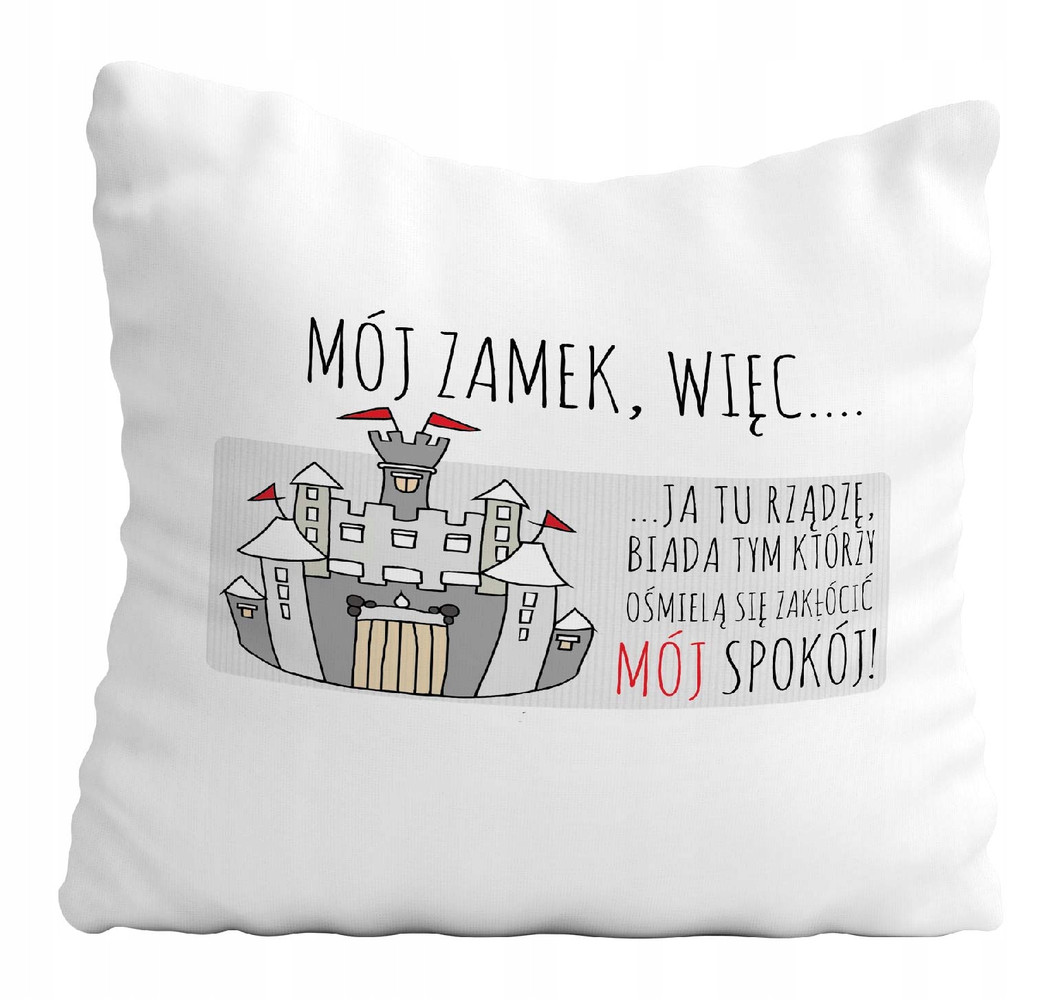 

Poduszka Motywacja Sport Mój Zamek