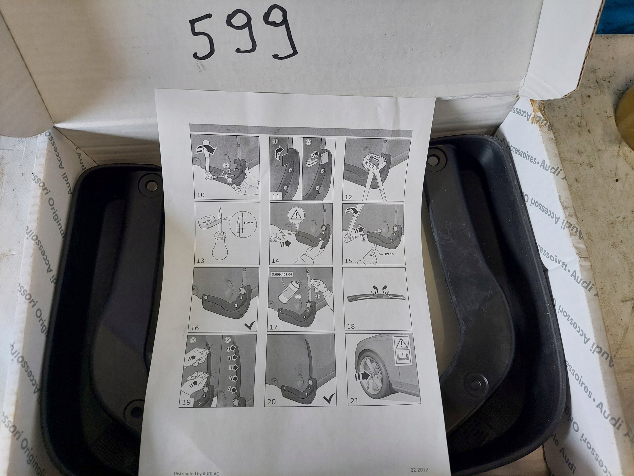 mudguard flaps front A4 B8 8K 8K0075111A