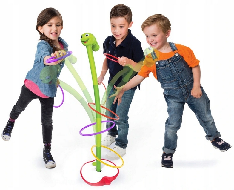 GRA ZRĘCZNOŚCIOWA TAŃCZĄCY ROBAK DLA DZIECI SWAY INSECT RZUCANIE PIERŚCIENI Szerokość produktu 24.5 cm