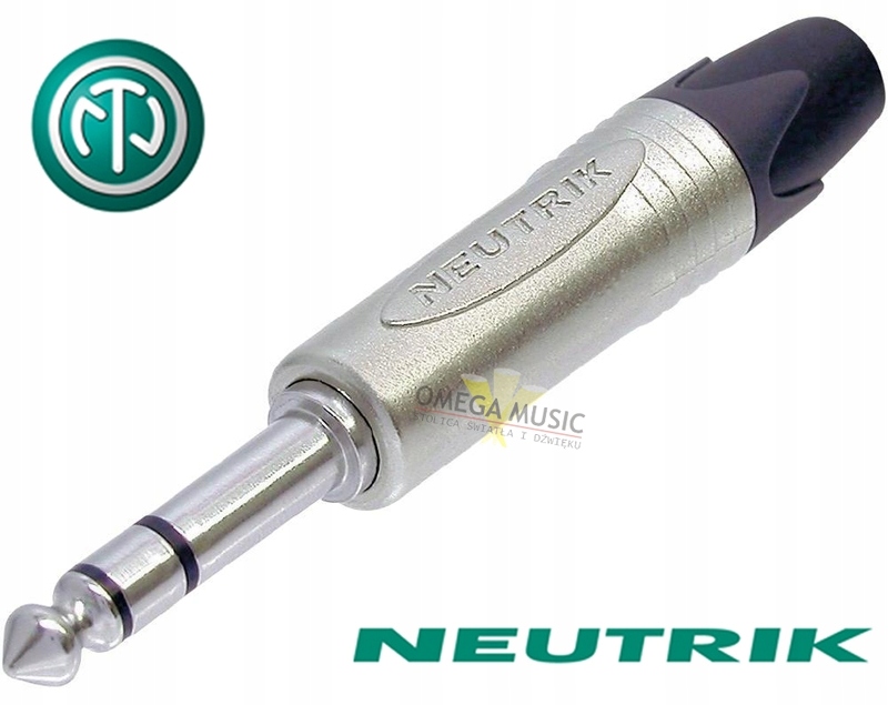 

Wtyk Duży Jack stereo Neutrik NP3X Duży Jack Trs