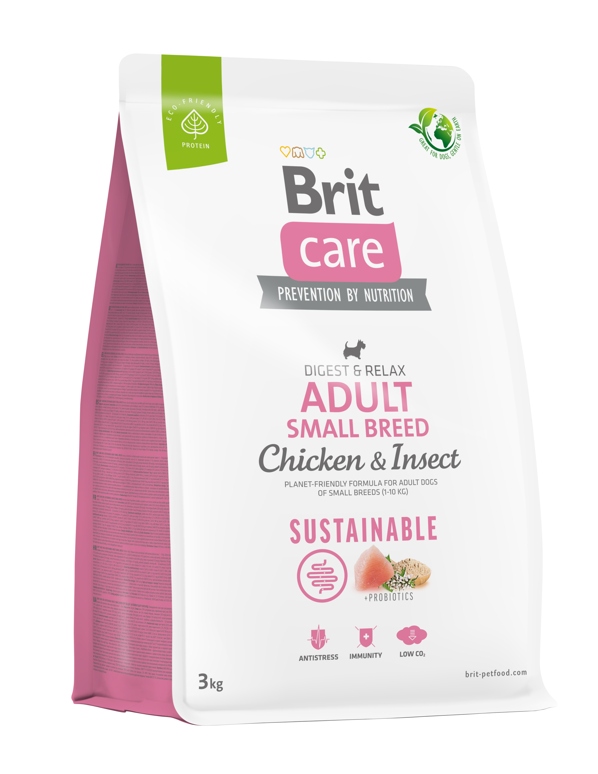 Levně Britcare Dog Sustainable Adult Krmivo pro psy malých plemen 3 Kg