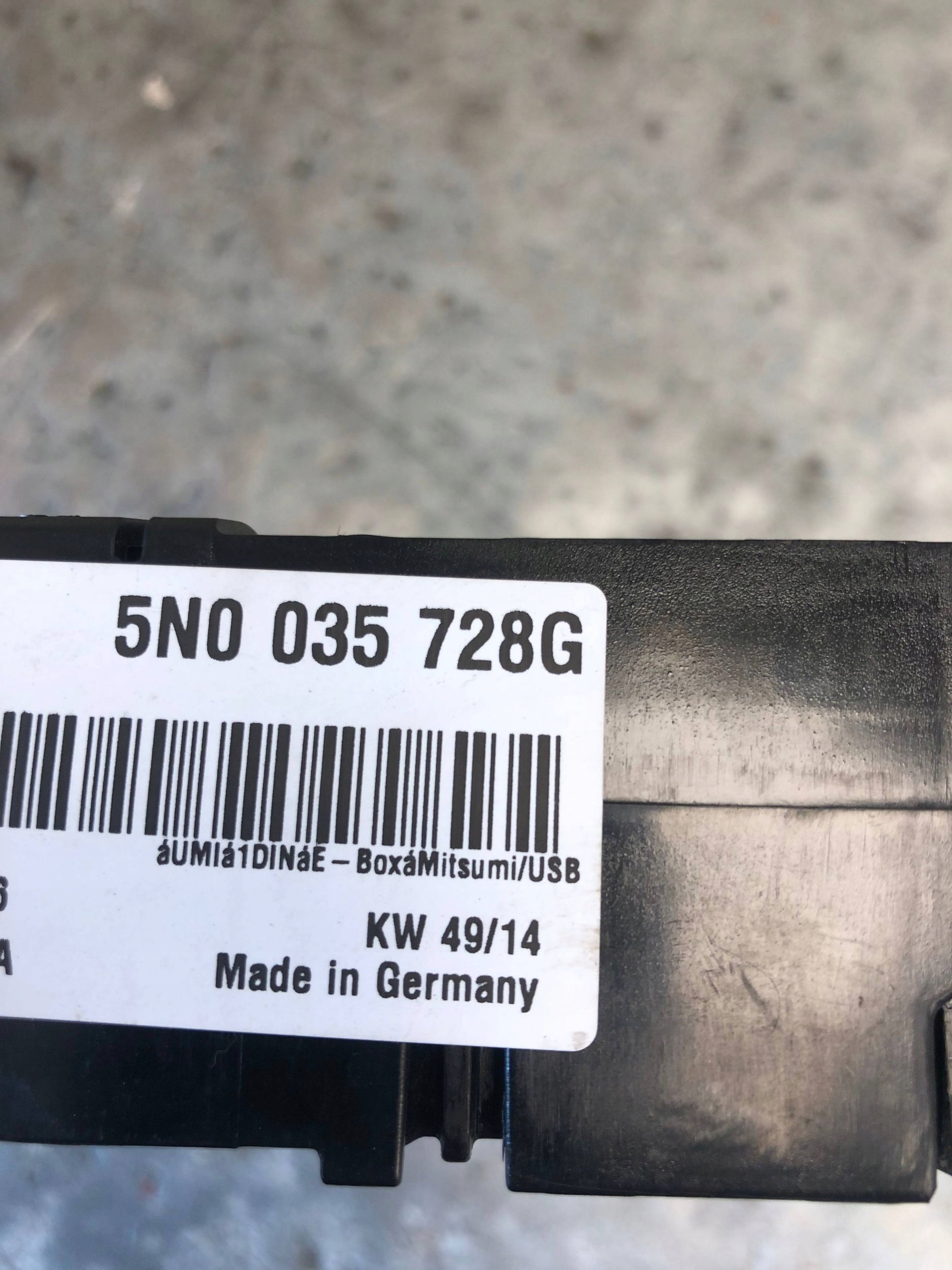 modulo INTERFACE INTERFEJS MEDIA VW TIGUAN 5N 5N0035729D 5N0035728G