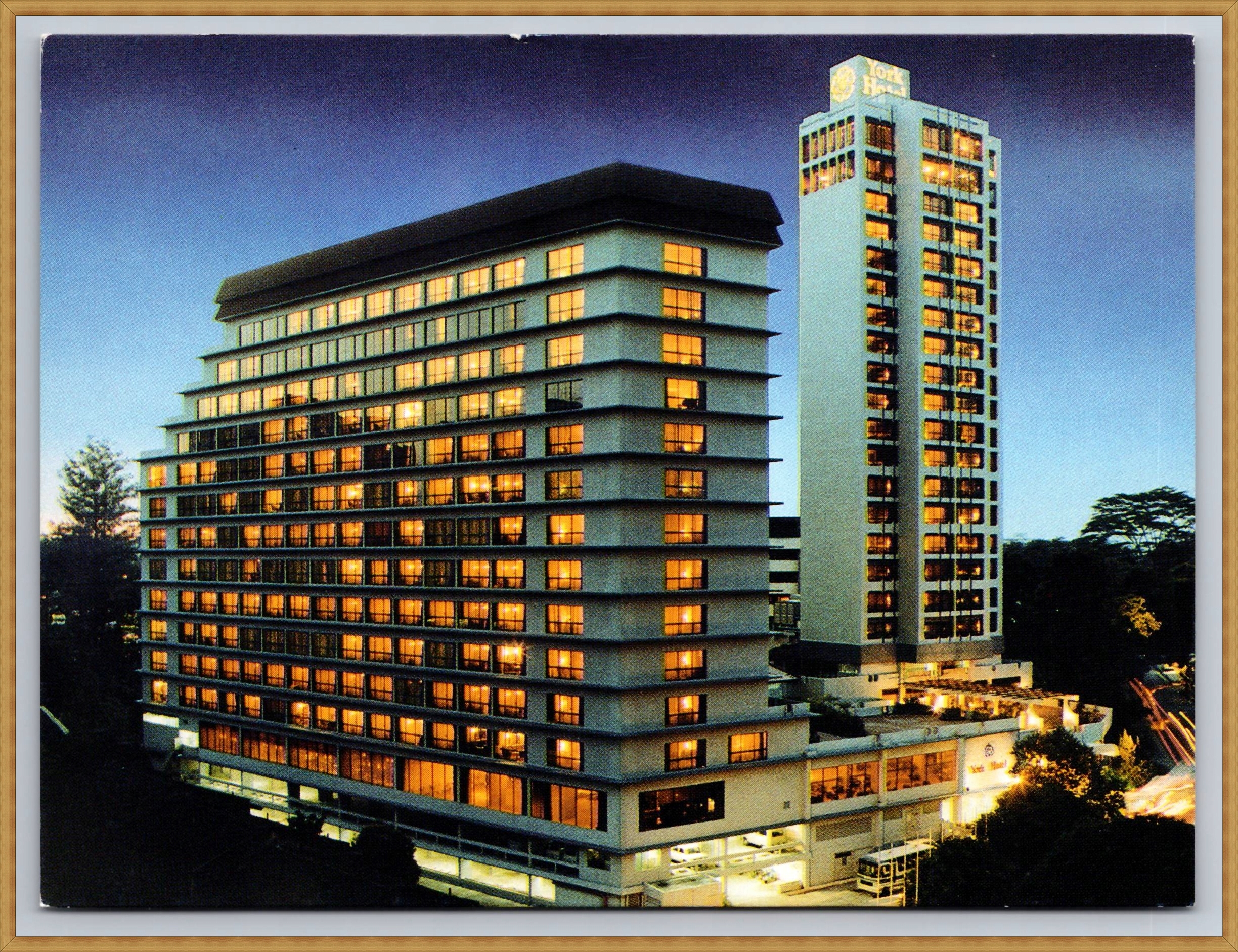 SINGAPUR #Z3237# Azja, widok nocny, hotel