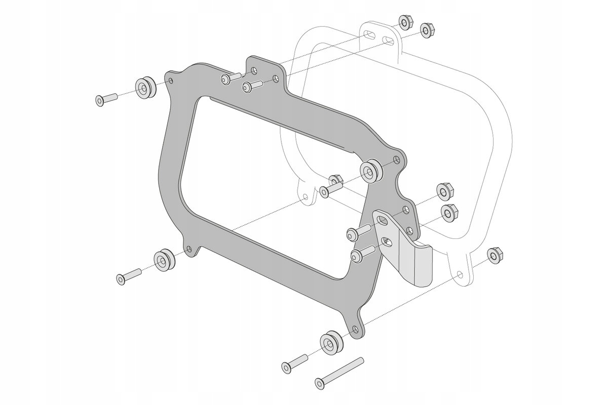 СИФ. FASTENING TRAX SIDE CASES ON GIVI FRAMES