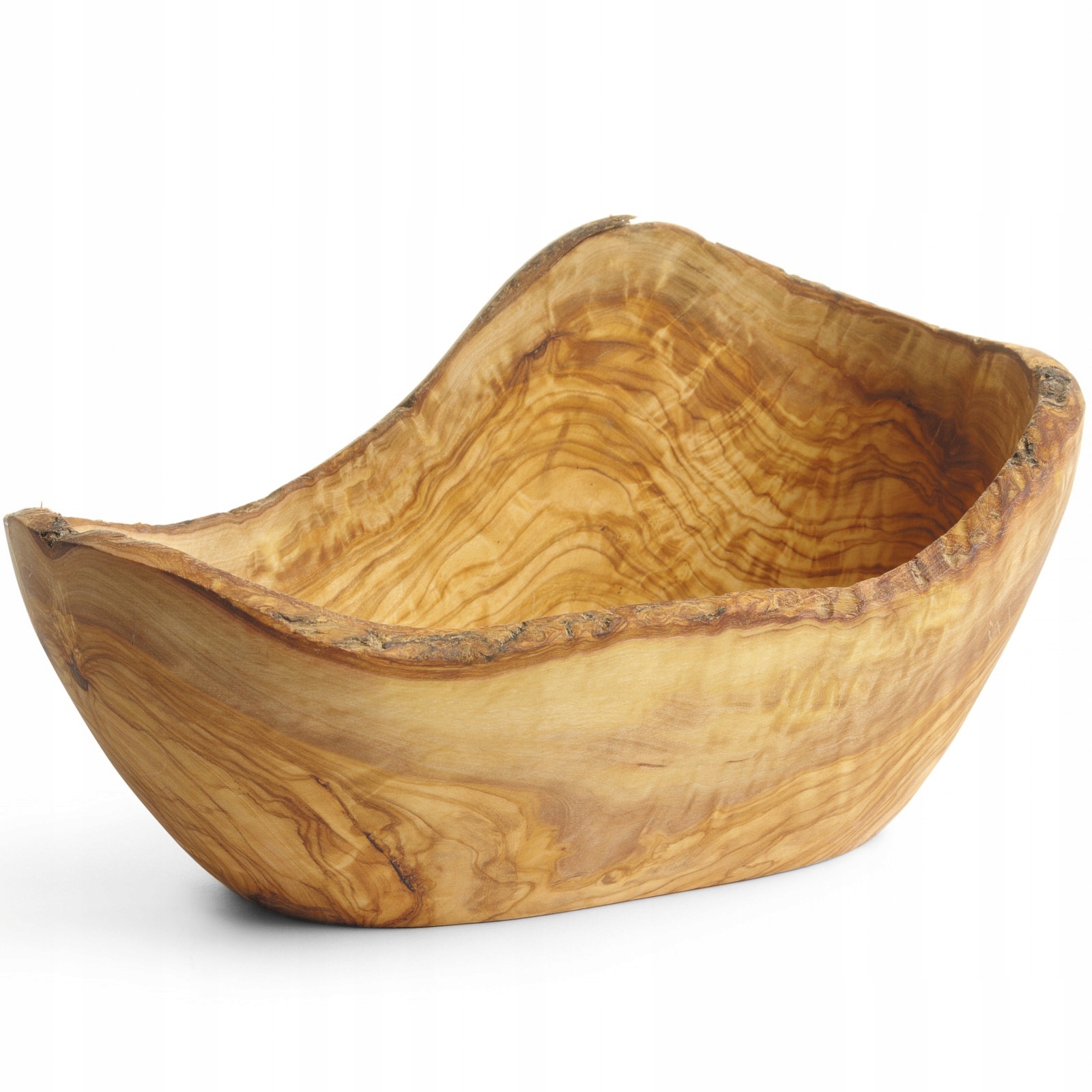 Dekoratívna ozdobná miska z olivového dreva 300 x 190 x 110 mm