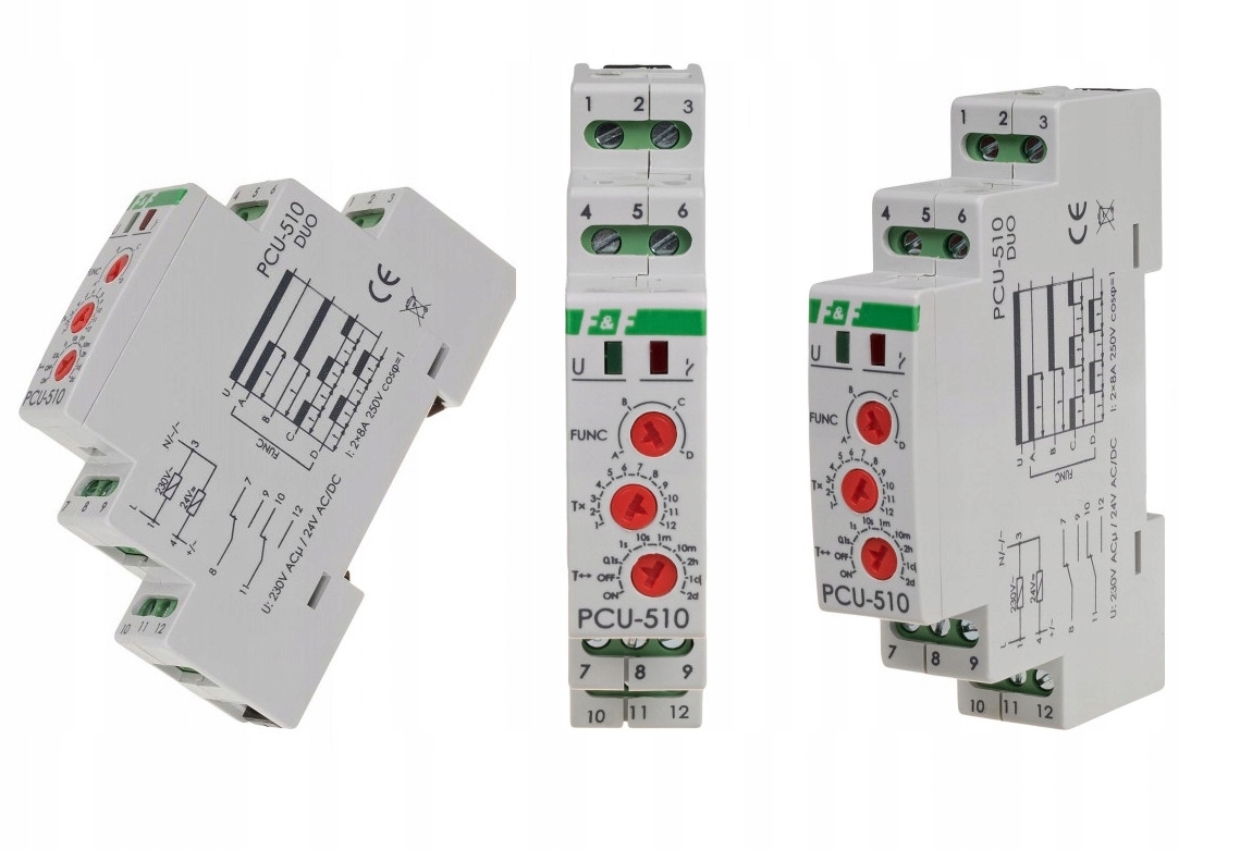 F&f Przekaźnik Czasowy PCU-510 Duo 2P 230V
