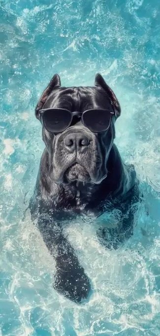 Ručník Cane Corso Italian Mastiff V Brýlích Plážový Bazén Ručník 80x160